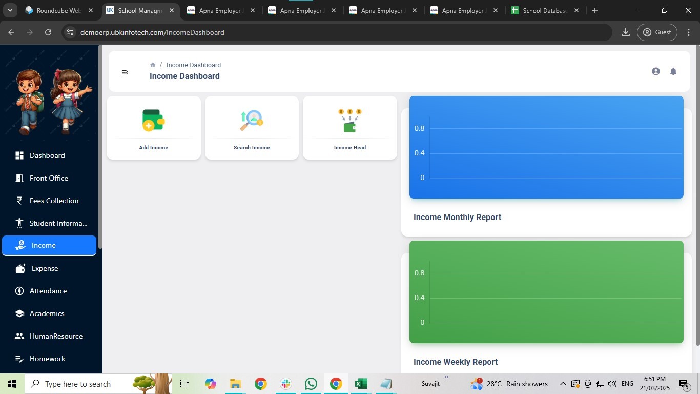  Income and Expense / Staff and Teachers Salary